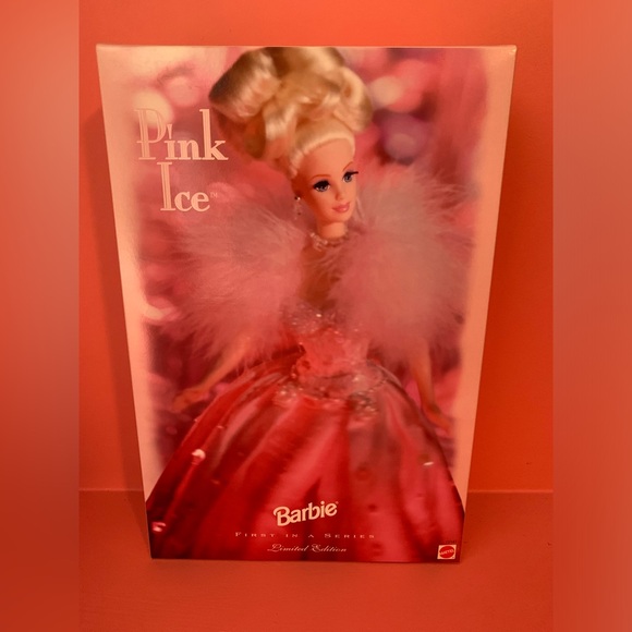 Mattel Pink Ice Barbie #15141 1996 Vintage Limited Edition 1st in Series NRFB - Picture 2 of 2